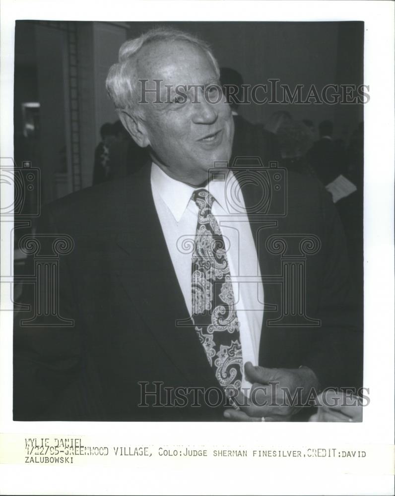 1995 Press Photo Sherman Finesilver US federal judge - RSA22113 - Historic Images