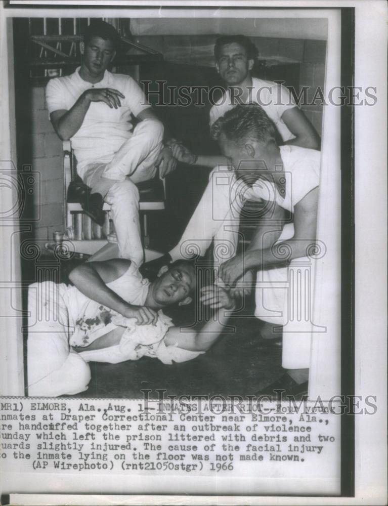 1966 Press Photo Draper Correctional Center Riots Elmor - RSA25033 - Historic Images