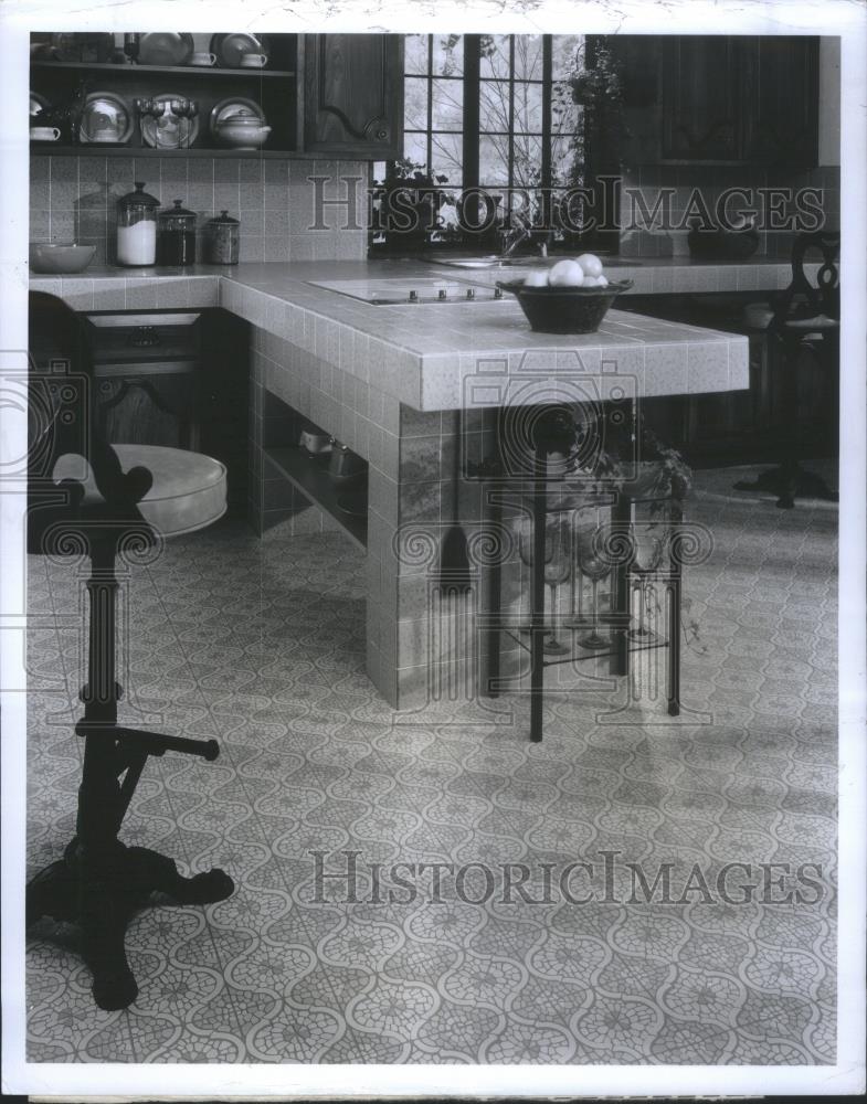 1979 Press Photo Vinyl Sheet Mosaic Flooring Interior D - RSA25347 - Historic Images