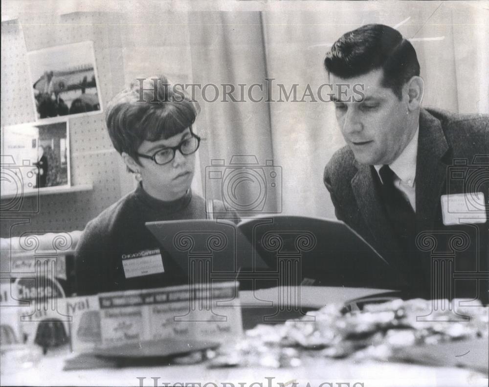 1969 Press Photo College Career Conference Assn Commerc - RSA30665 - Historic Images