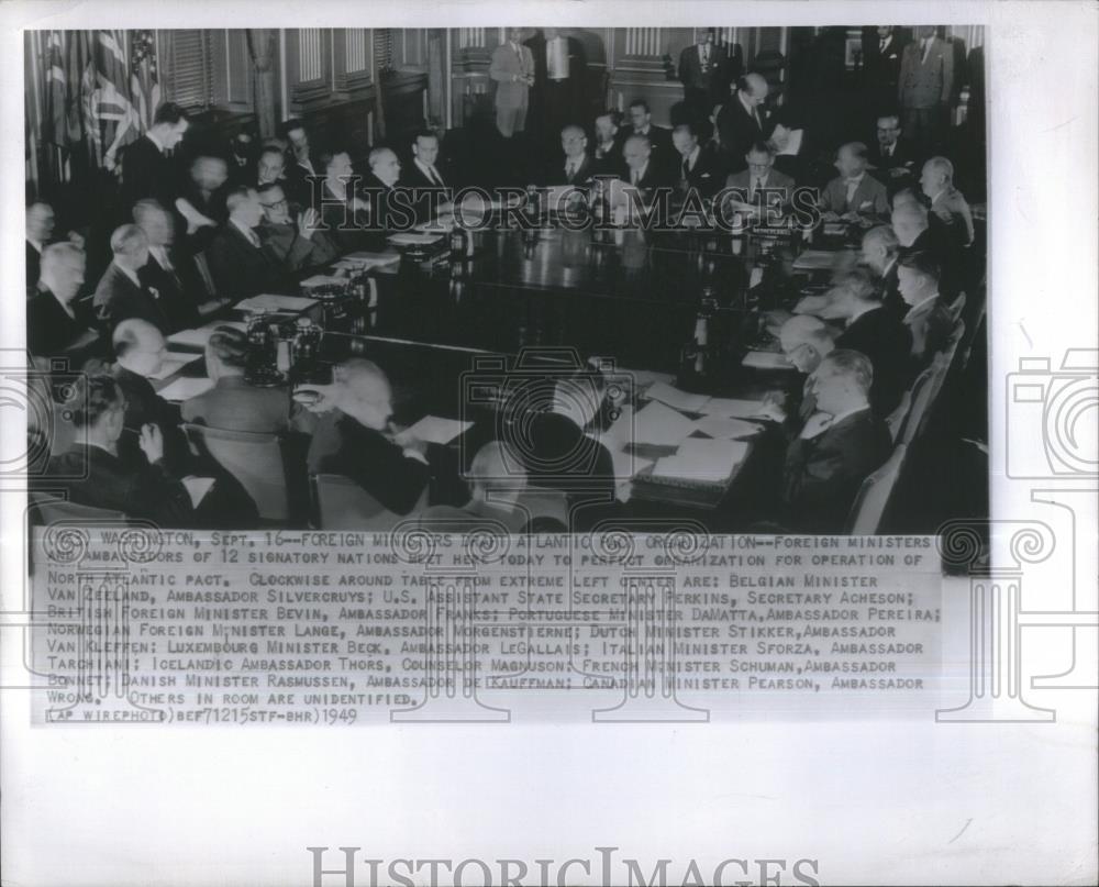 1949 Press Photo North Atlantic Pact Nations Leaders - RSA33711 - Historic Images