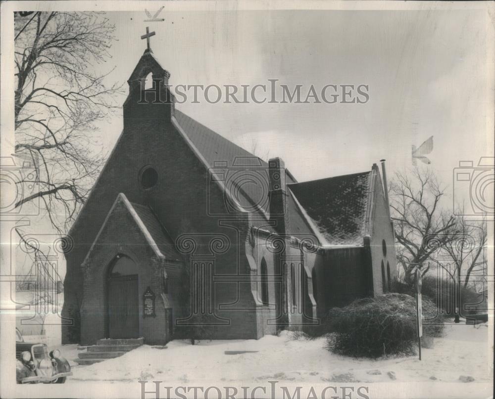 1949 Press Photo Trinity Episcopal church Harry Truman - RSA37265 - Historic Images