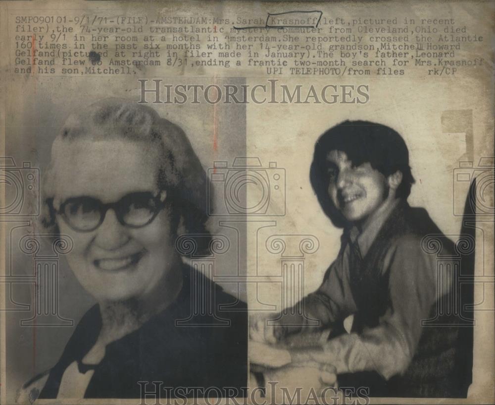 1971 Press Photo Mrs Sarah Krasnoff commuter Cleveland - RSA43971 - Historic Images