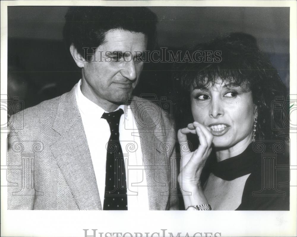 1984 Press Photo Claude Lelouch Ariette Gordon eyes - RSA44013 - Historic Images