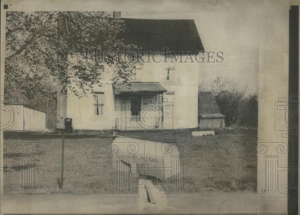 1968 Press Photo William Cox Farmhouse Children Murder - RSA45277 - Historic Images