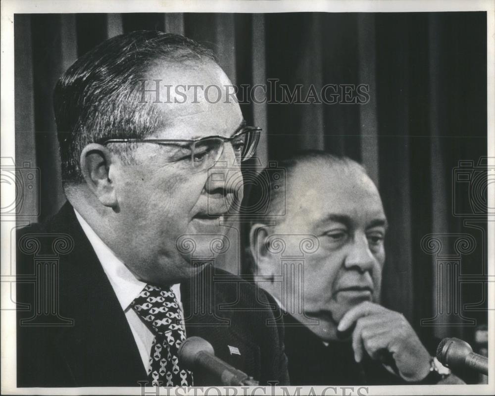 1973 Press Photo Mayor Daley Superintendent Conlisk - RSA51625 - Historic Images