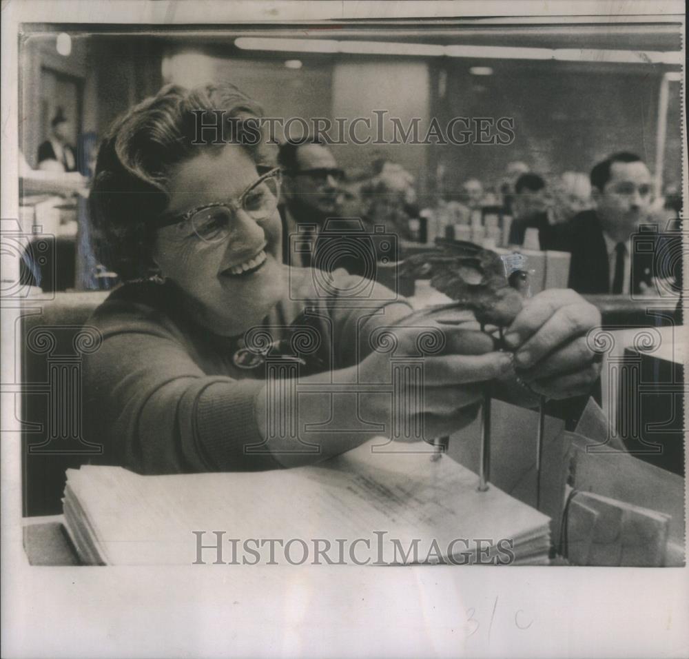 1963 Press Photo Elise Barning Democrat Indiana Open Se - RSA52387 - Historic Images