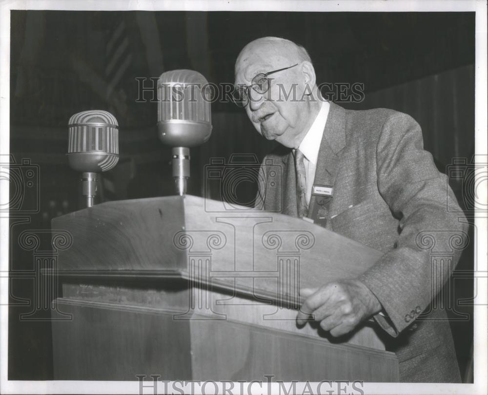 1956 Press Photo Walter Demoines Iowa Service Award - RSA54123 - Historic Images