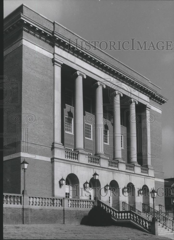 1976 Press Photo Entrance to Wright Fine Arts Center at Samford University - Historic Images