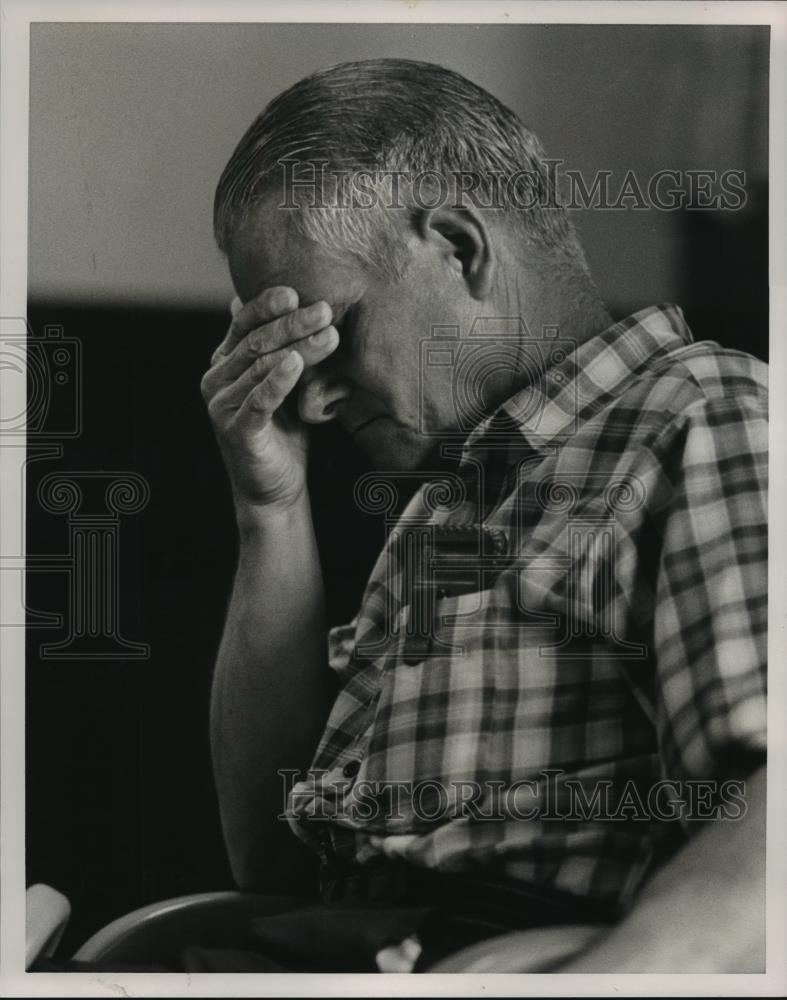 1986 Press Photo Retired steelworker Jack McDaniel, Gadsden, Alabama - abna13508 - Historic Images