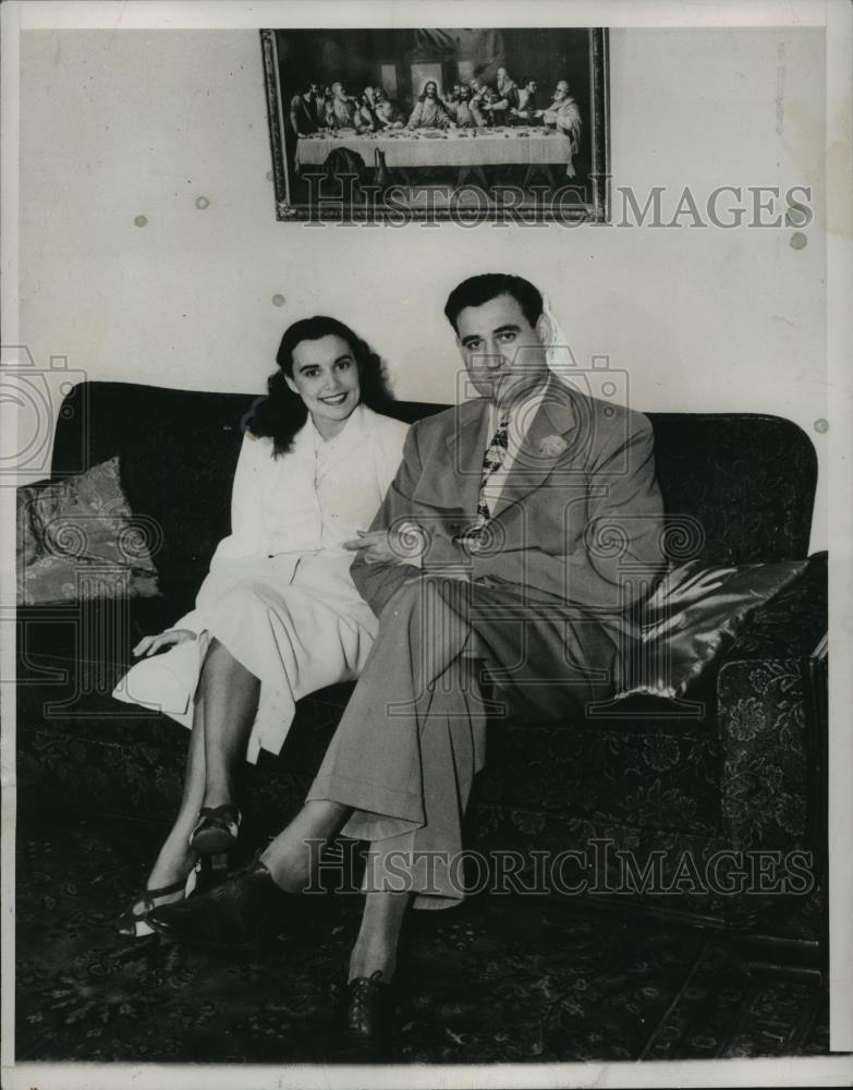Press Photo James E. Folsom, governor of Alabama with his wife. - abna13637 - Historic Images