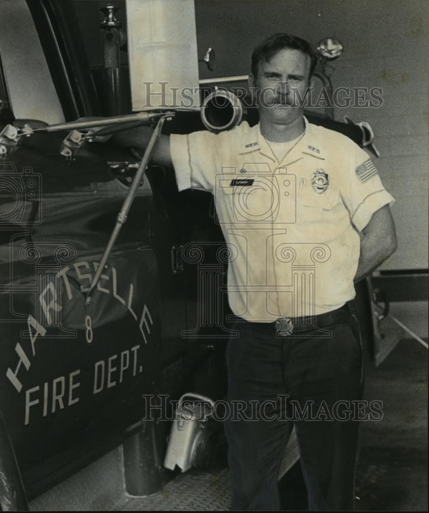 1979 Press Photo Dwight Lowery of Hartselle, Alabama Fire Department - abna13703 - Historic Images