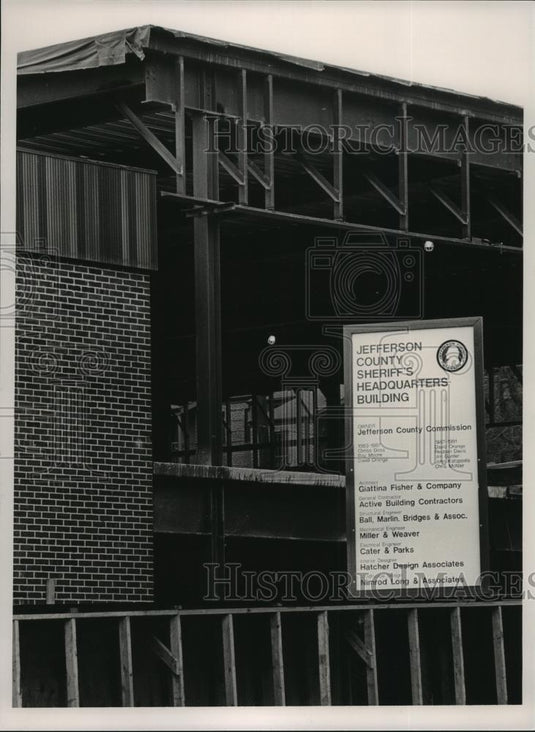 1987 Press Photo New , Jefferson County Sheriff's Headquarters Building, Alabama - Historic Images