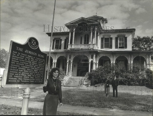 1979 Press Photo Mrs. Boone & Reinart with O'Connor at Jemison Home in Alabama - Historic Images