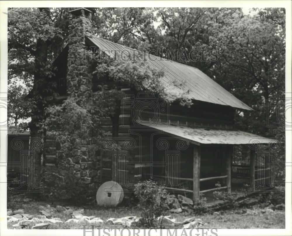 1979 Press Photo Fort Payne, Alabama - Historical Log Cabin - abna14797 - Historic Images