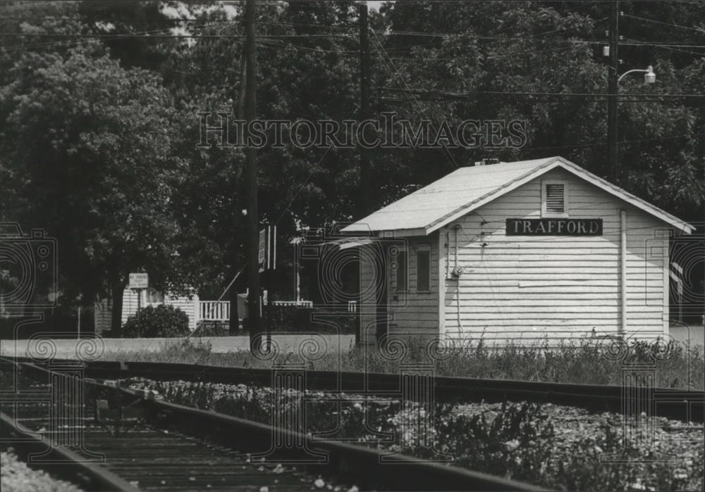 1981 Press Photo train tracks in Trafford, Alabama - abna14858 - Historic Images