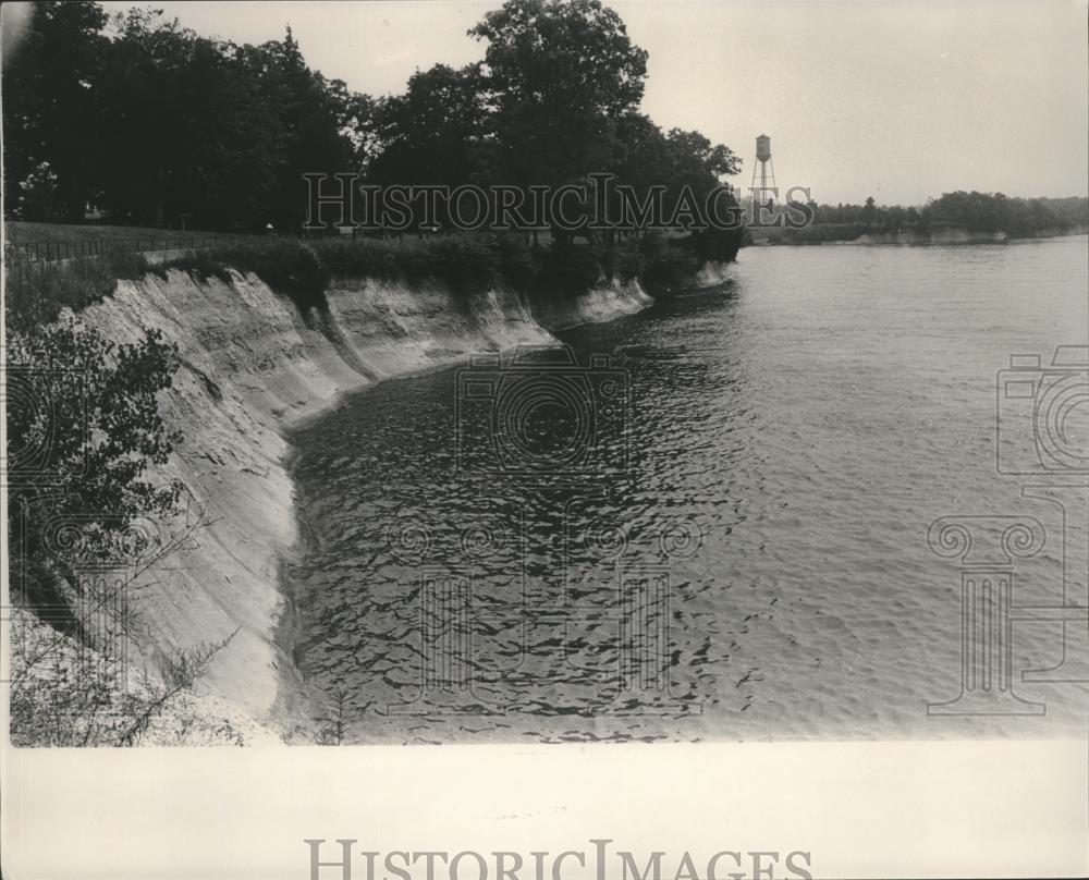 1984 Press Photo bluff area that may be developed near Demopolis, Alabama - Historic Images