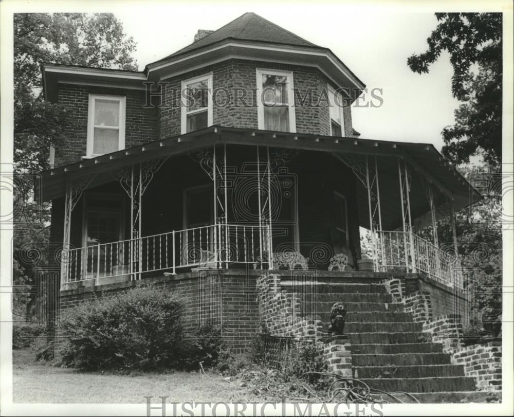 1979 Press Photo Fort Payne&#39;s first brick home is on the tour, Alabama - Historic Images