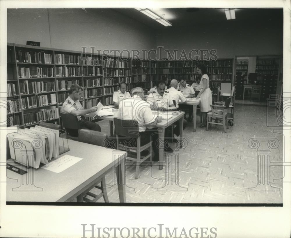 1981 Press Photo Seminar at Air University Library, Maxwell Field, Montgomery - Historic Images