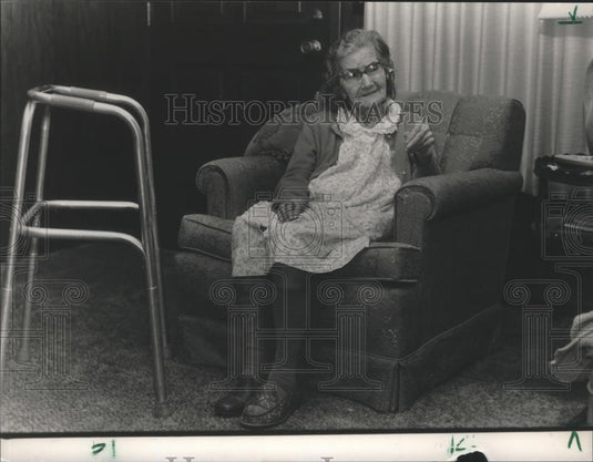 1989 Press Photo Jessie Boshler at Colony Center for Elderly - abna15366 - Historic Images