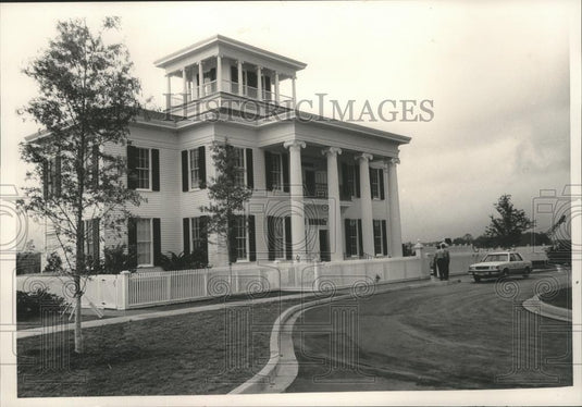 1986 Press Photo Welcome Center for waterway in Pickensville, Alabama - Historic Images