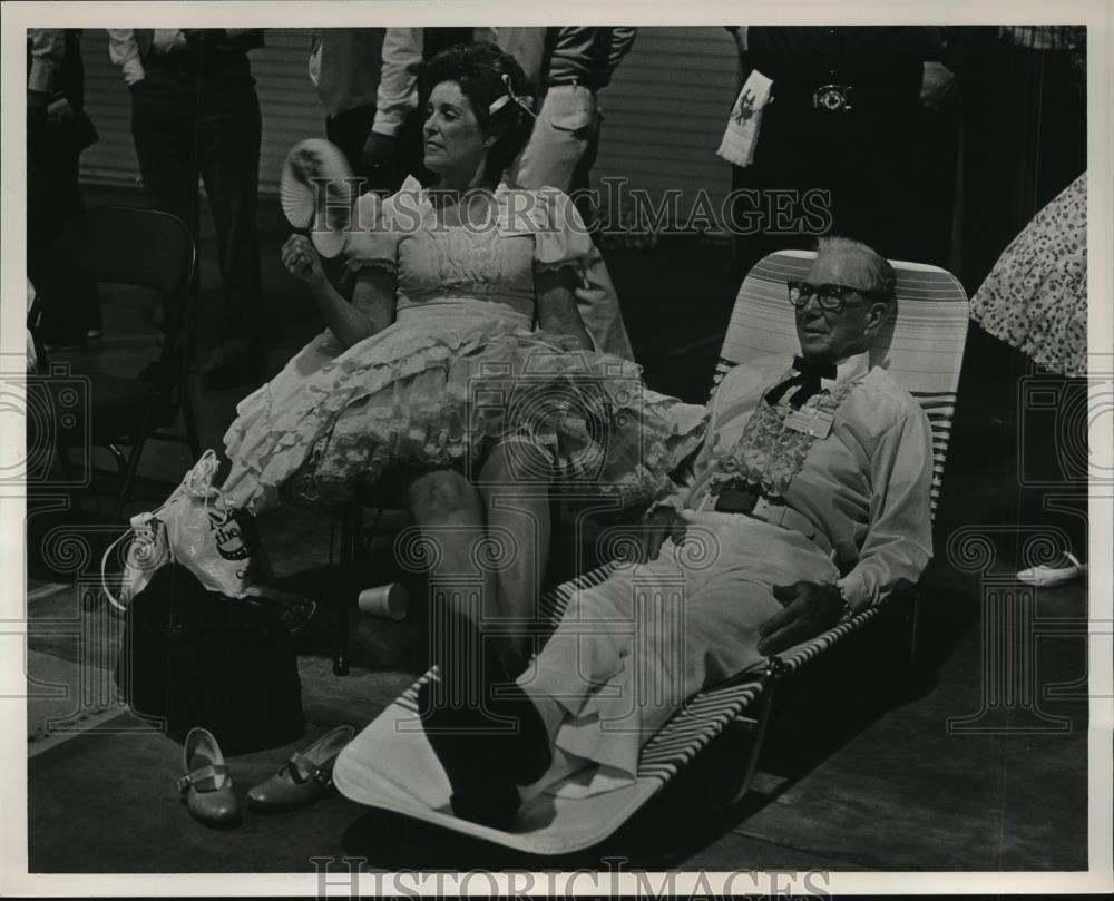1985 Press Photo Charles and Martha Walters, Square Dance Convention, Alabama - Historic Images