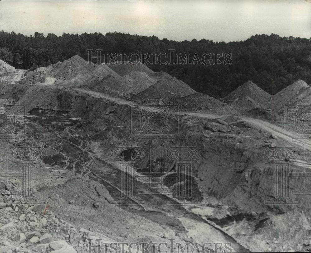 1978 Press Photo Strip Mining Scars in North Jefferson County, Alabama - Historic Images