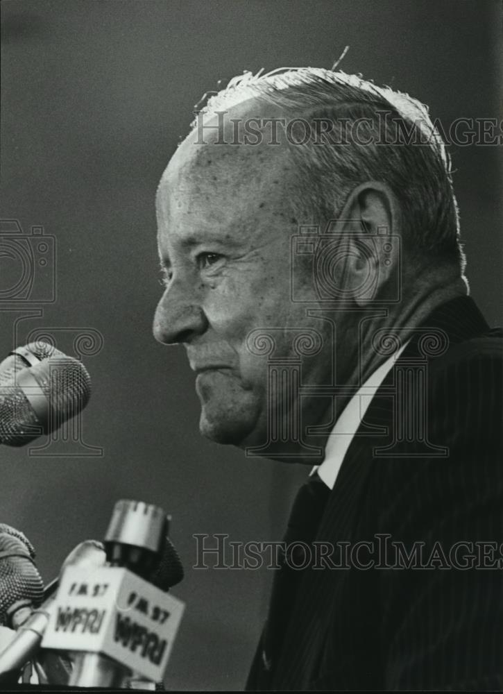 1979 Press Photo Dr. Harry Philpott, former president Auburn University, Alabama - Historic Images