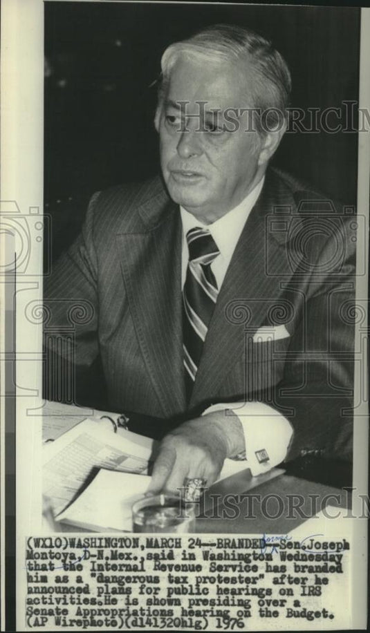 1976 Press Photo New Mexico's Former Senator Joseph M Montoya - mjb85136 - Historic Images