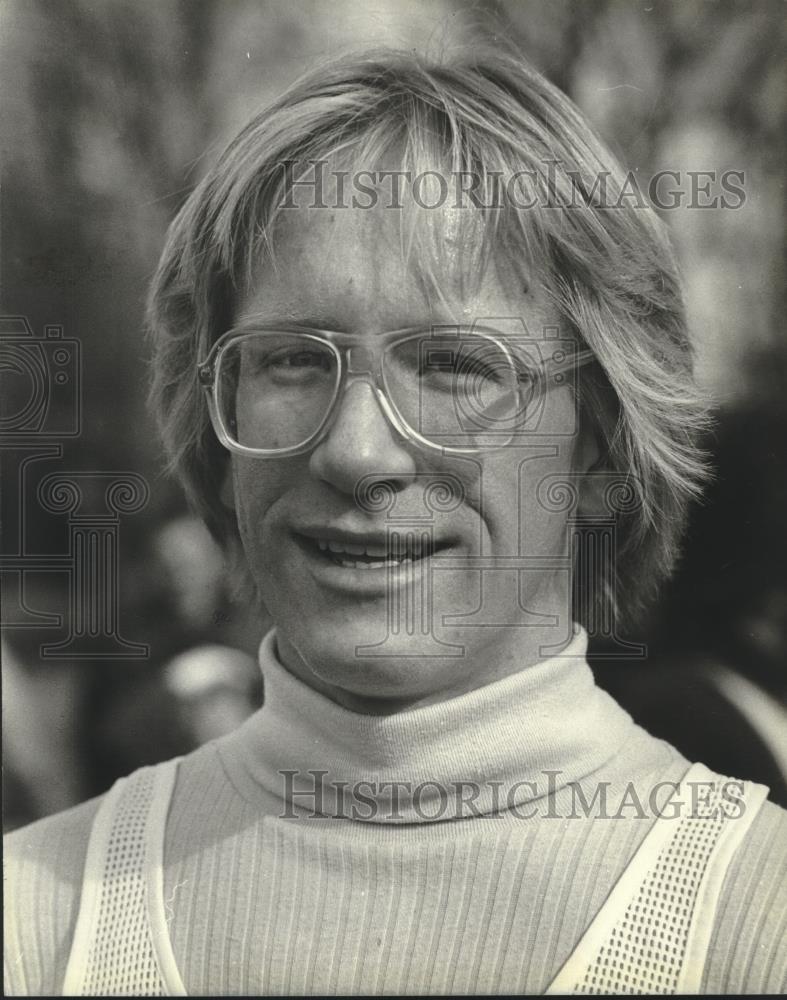 1981 Press Photo Wisconsin Track Star, Scott Jenkins Portrait - mjb85271 - Historic Images