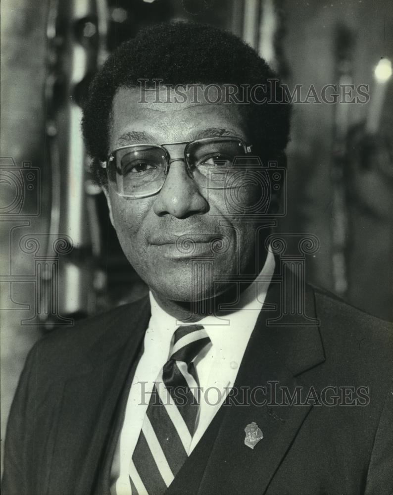 1982 Press Photo Orville E. Pitts former alderman, Milwaukee - mjb86904 - Historic Images