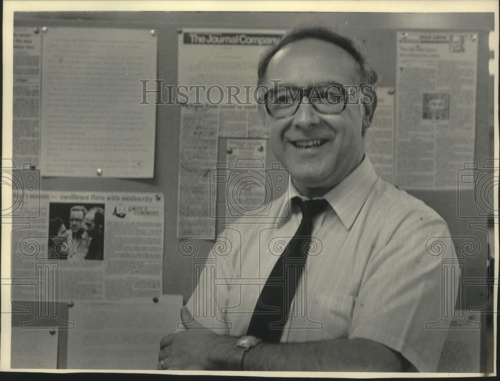 1985 Press Photo Paul Salsini, reporter at the Milwaukee Journal - mjb88521 - Historic Images