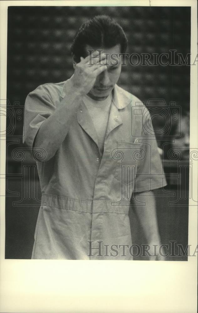 1985 Press Photo Alfonzo Salazar appeared in court facing various charges - Historic Images