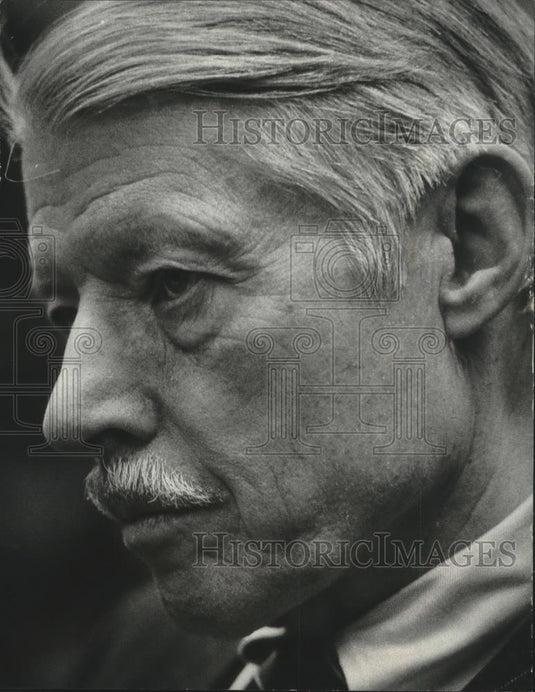 1980 Press Photo Harrison E. Salisbury the author of "Without Fear of Favor" - Historic Images