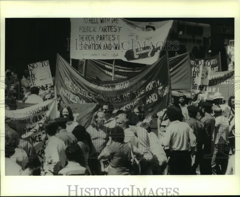 1980 Press Photo Democrats prepared their national convention in New York City - Historic Images