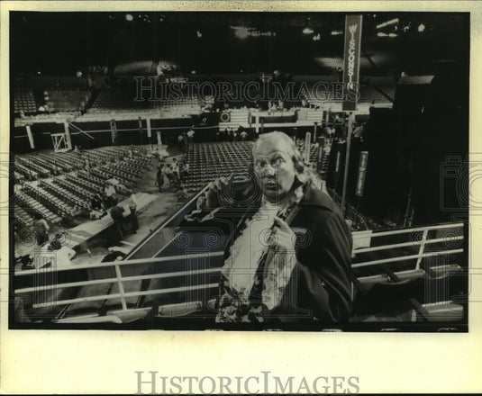 1980 Press Photo Ralph Archbold as Ben Franklin will be at Republican Convention - Historic Images