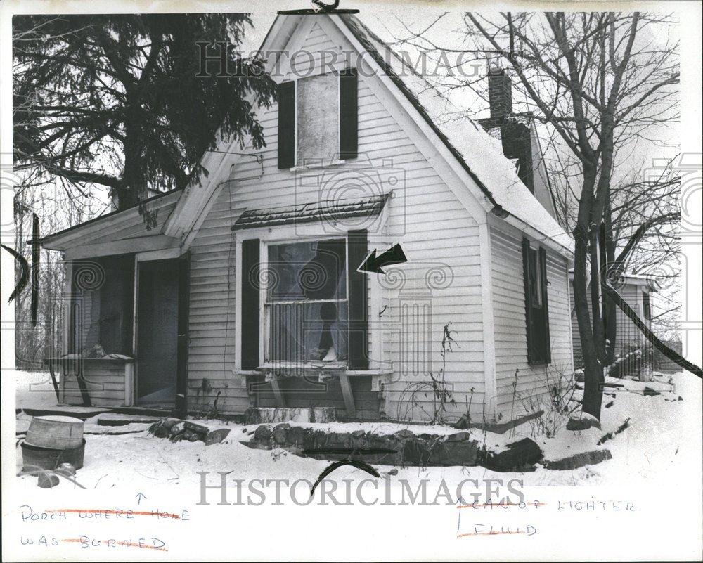 1960 Press Photo Vandalism University of Michigan House - RRV54175 - Historic Images