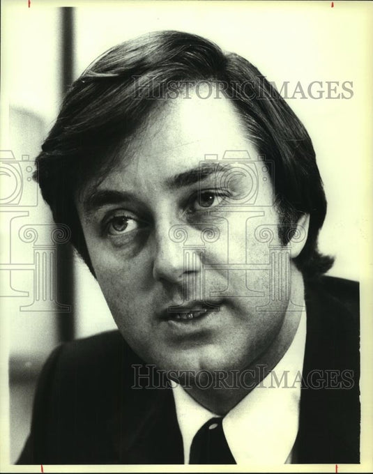 1979 Press Photo South Dakota's Senator Larry Pressler, in his office - Historic Images