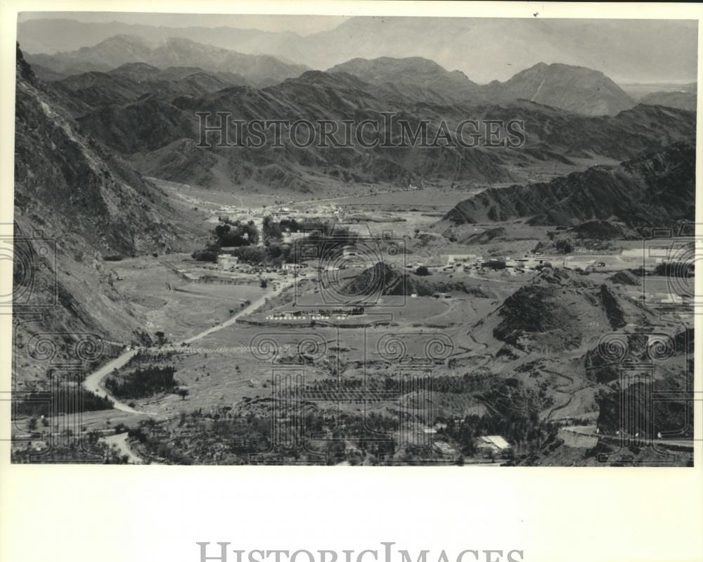 1987 Press Photo Aerial view of Afghanistan from Khyber Pass - mjb91229 - Historic Images