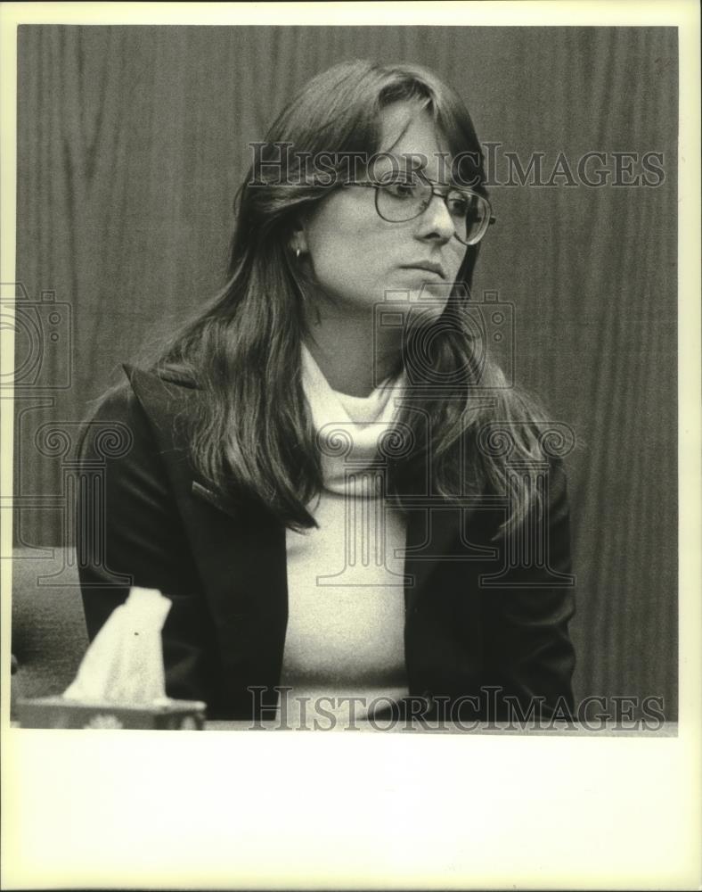 1980 Press Photo Mrs. Laura Rogers on stand in court - mjb91833 - Historic Images