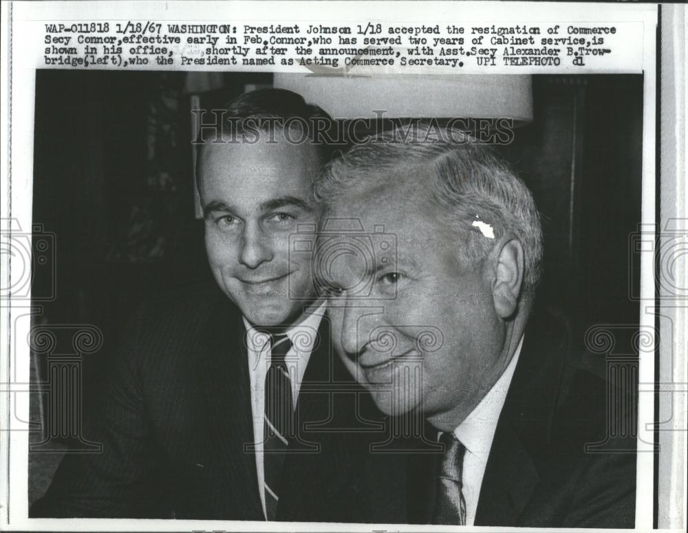 1967 Press Photo President Johnson resignation Connor - RRV38723 - Historic Images