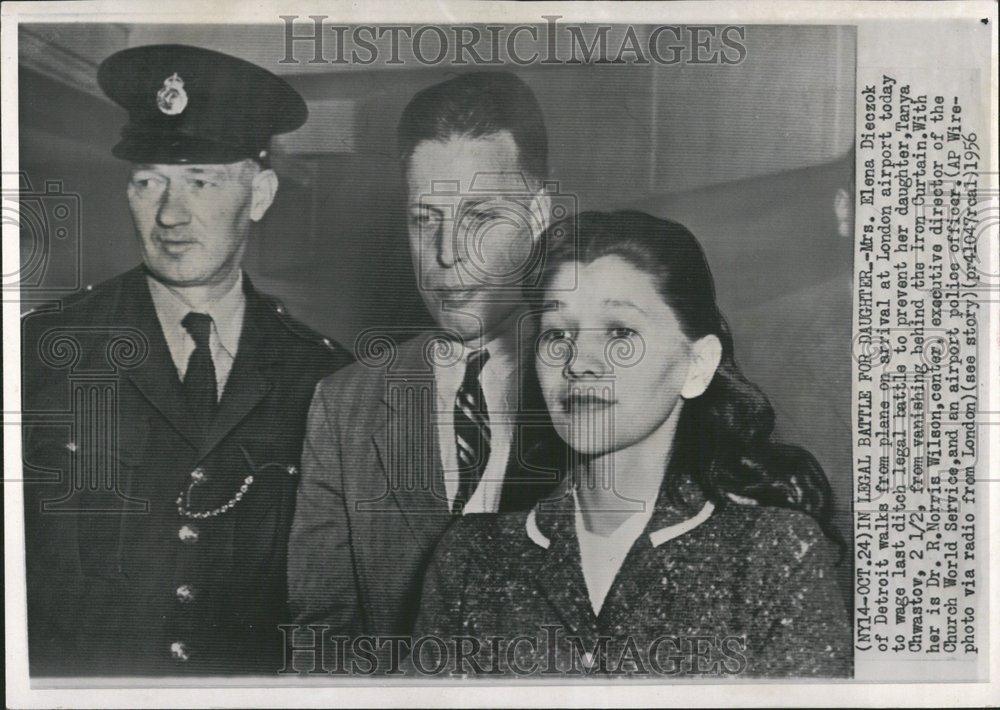 1956 Press Photo Elena Dieczok legal battle - RRV52771 - Historic Images