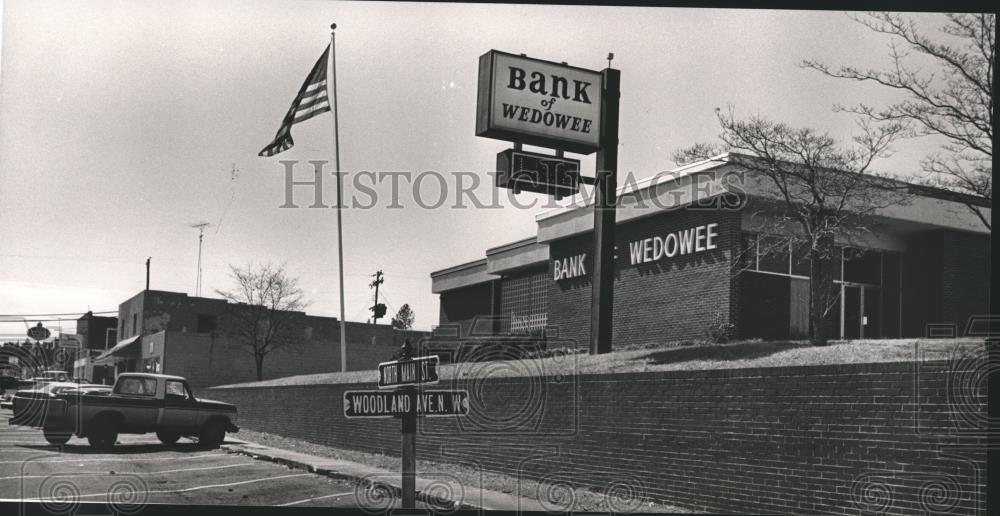 1985 Press Photo Bank of Wedowee in Wedowee, Alabama, Exterior View - abna17602 - Historic Images