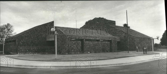 1980 Press Photo Interpretive Center at Wheeler Wildlife Refuge Center, Alabama - Historic Images