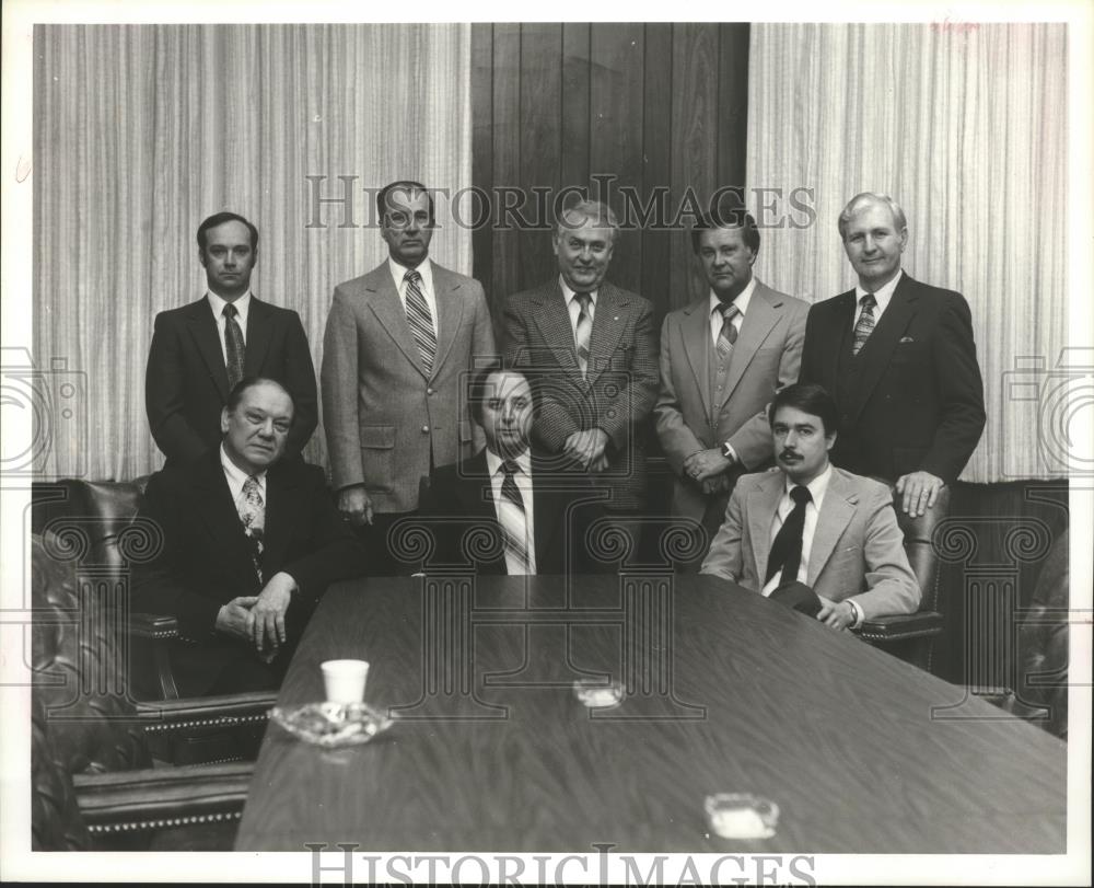 1980 Press Photo Incoming Chamber of Commerce officials, Bessemer, Alabama - Historic Images