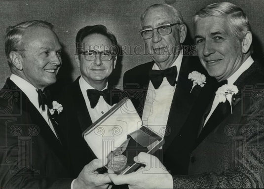 1976 Press Photo Dr. Joseph Volker Honored with Brotherhood Award - abna17198 - Historic Images