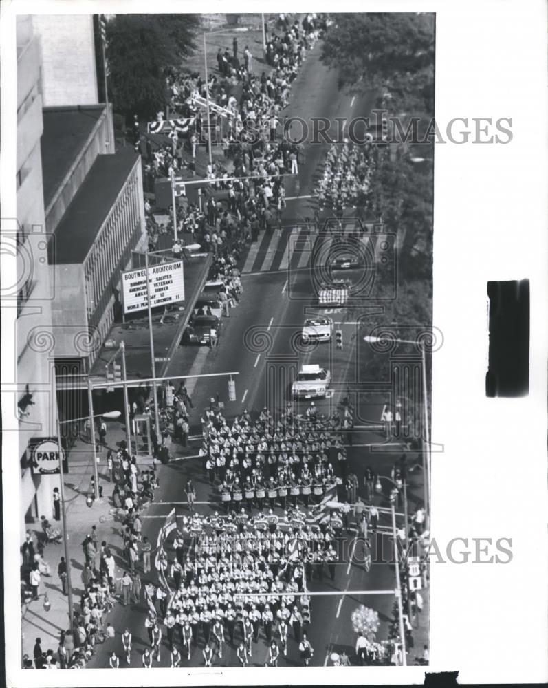 1978 Press Photo Aerial View of Veterans Day Parade - abna17366 - Historic Images