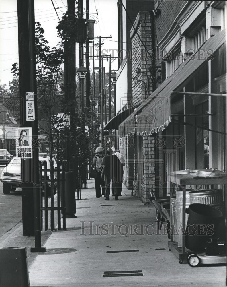 1982 Press Photo Woodlawn Street between 1st and 55th Streets, Woodlawn, Alabama - Historic Images