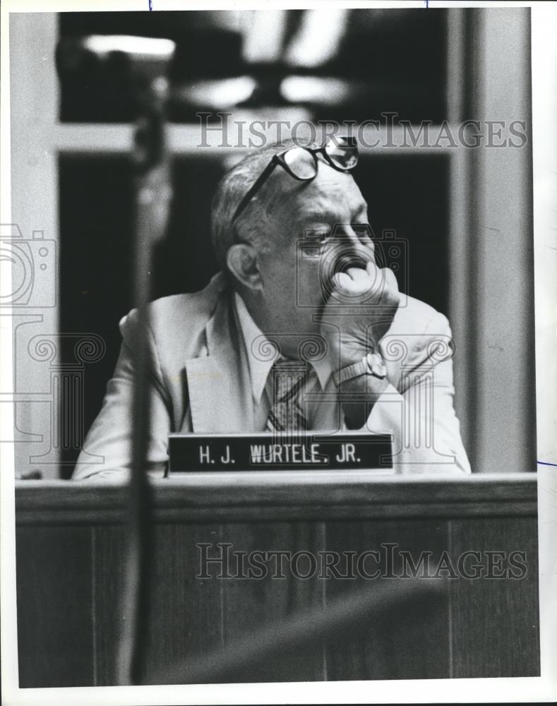 1979 Press Photo H. J. Wurtele at Homewood City Council - abna19964 - Historic Images
