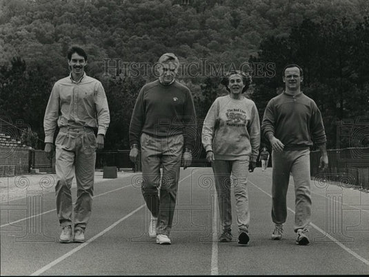 1989 Press Photo Paul Wick, Dr. Tom Corts, Cecil Roberts, David Barber - Historic Images